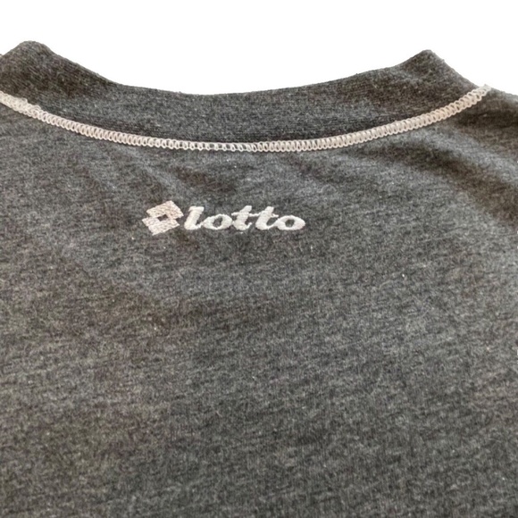 Vintage Lotto Mens Training Zone T-Shirt Grey Size L - Picture 3 of 3